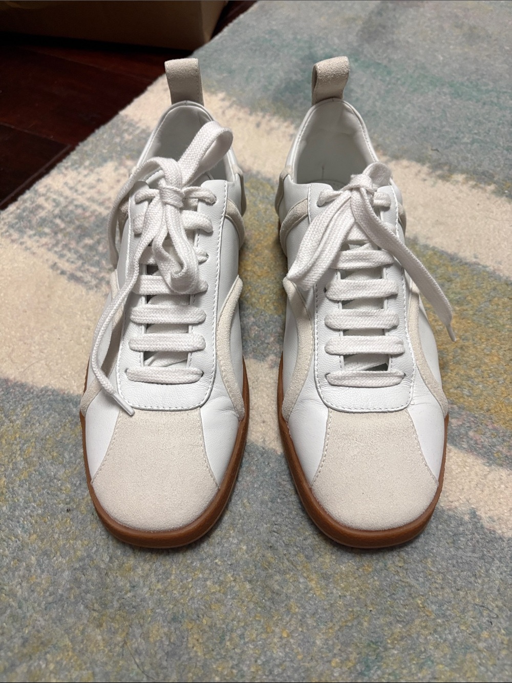 Woman Totême Round-Toe Lace-Up Sneakers SZ 38